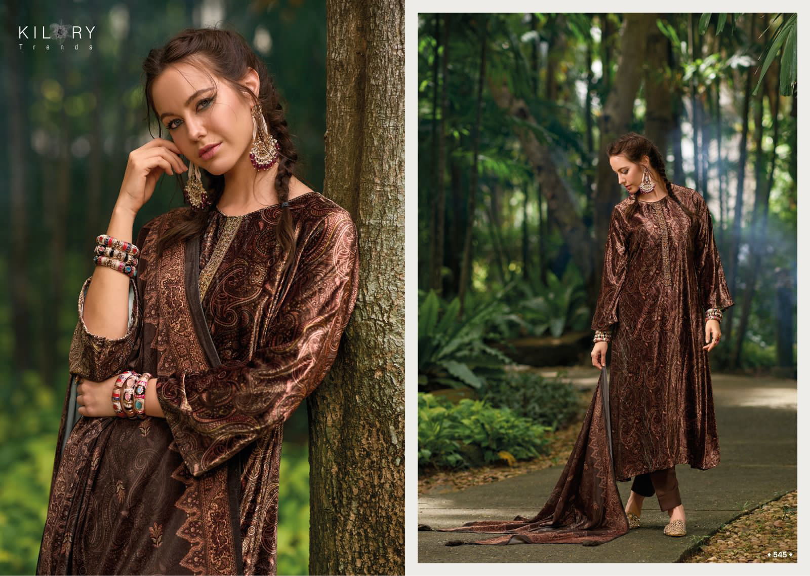 Mahnoor By Kilory Embroidery Velvet Dress Material Catalog